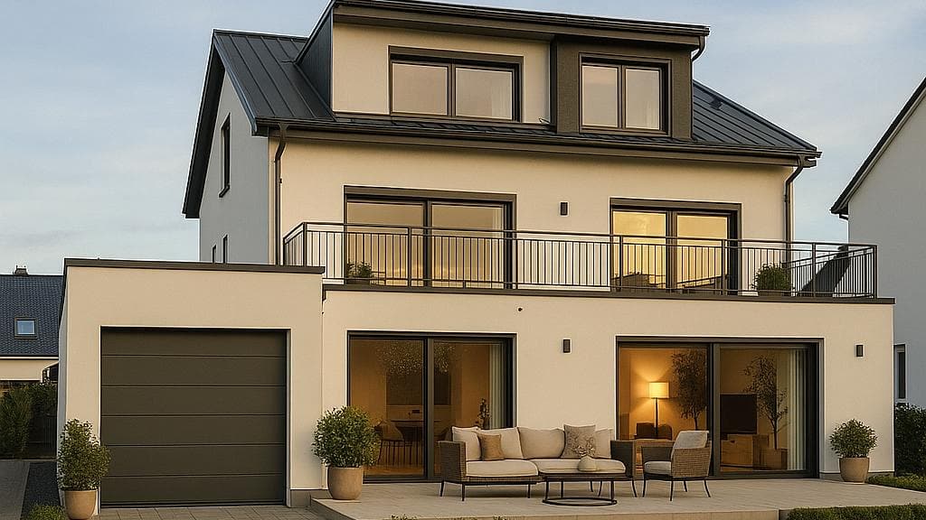 Einfamilienhaus bei der Bauabnahme